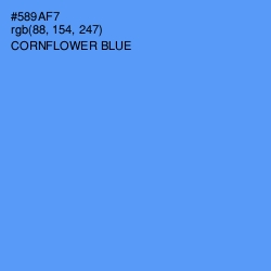 #589AF7 - Cornflower Blue Color Image