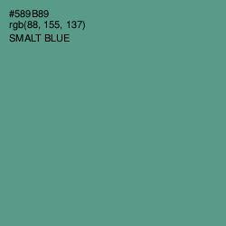 #589B89 - Smalt Blue Color Image