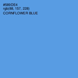 #589DE4 - Cornflower Blue Color Image