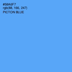 #58A6F7 - Picton Blue Color Image