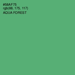 #58AF75 - Aqua Forest Color Image