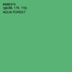 #58B374 - Aqua Forest Color Image