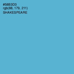 #58B3D3 - Shakespeare Color Image