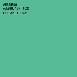 #58BB98 - Breaker Bay Color Image