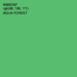 #58BD6F - Aqua Forest Color Image