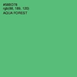 #58BD78 - Aqua Forest Color Image