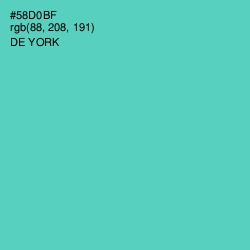 #58D0BF - De York Color Image