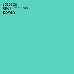 #58D3C0 - Downy Color Image