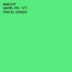 #58EA7F - Pastel Green Color Image