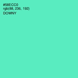 #58ECC0 - Downy Color Image