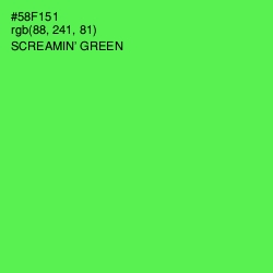 #58F151 - Screamin' Green Color Image