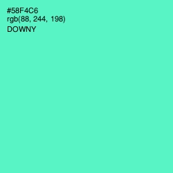 #58F4C6 - Downy Color Image