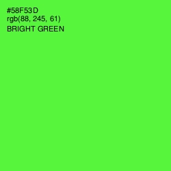 #58F53D - Bright Green Color Image