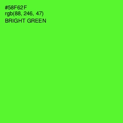 #58F62F - Bright Green Color Image