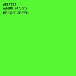 #58F733 - Bright Green Color Image