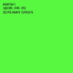 #58F841 - Screamin' Green Color Image