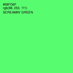 #58FD6F - Screamin' Green Color Image