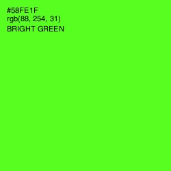 #58FE1F - Bright Green Color Image