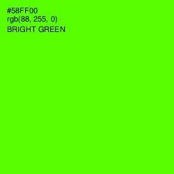 #58FF00 - Bright Green Color Image
