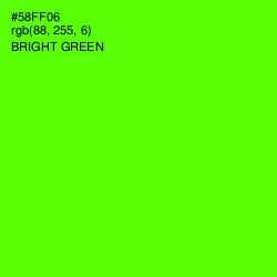 #58FF06 - Bright Green Color Image