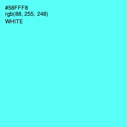 #58FFF8 - Turquoise Blue Color Image
