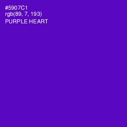 #5907C1 - Purple Heart Color Image