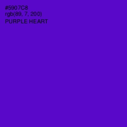#5907C8 - Purple Heart Color Image