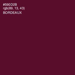 #590D2B - Bordeaux Color Image