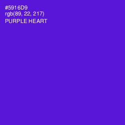 #5916D9 - Purple Heart Color Image