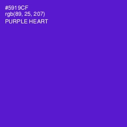 #5919CF - Purple Heart Color Image