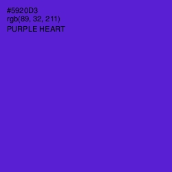 #5920D3 - Purple Heart Color Image