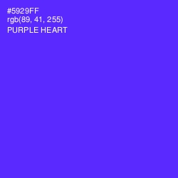 #5929FF - Purple Heart Color Image