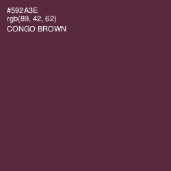 #592A3E - Congo Brown Color Image