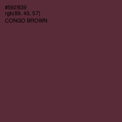 #592B39 - Congo Brown Color Image