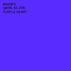 #592BFE - Purple Heart Color Image