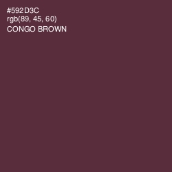 #592D3C - Congo Brown Color Image