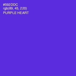 #592DDC - Purple Heart Color Image