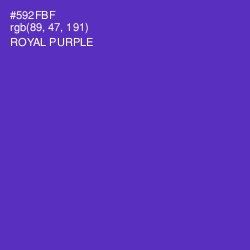 #592FBF - Royal Purple Color Image