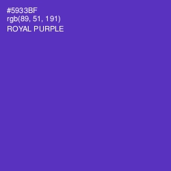 #5933BF - Royal Purple Color Image