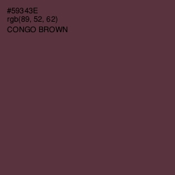 #59343E - Congo Brown Color Image