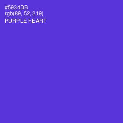 #5934DB - Purple Heart Color Image