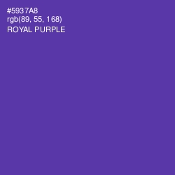 #5937A8 - Royal Purple Color Image