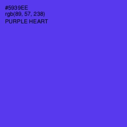 #5939EE - Purple Heart Color Image