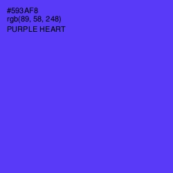 #593AF8 - Purple Heart Color Image