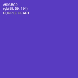 #593BC2 - Purple Heart Color Image