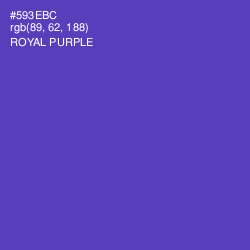#593EBC - Royal Purple Color Image