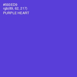 #593ED9 - Purple Heart Color Image