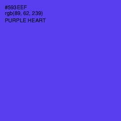 #593EEF - Purple Heart Color Image