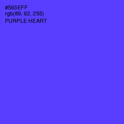 #593EFF - Purple Heart Color Image