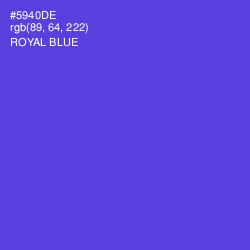 #5940DE - Royal Blue Color Image